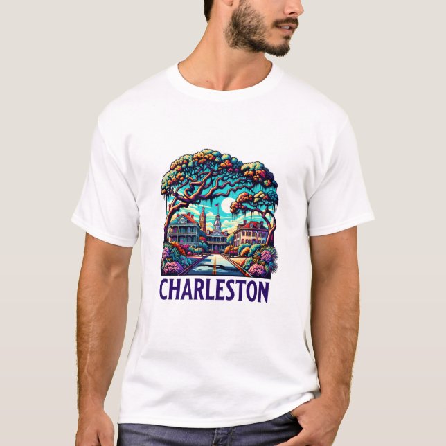 Charleston City South Carolina USA T-Shirt (Front)