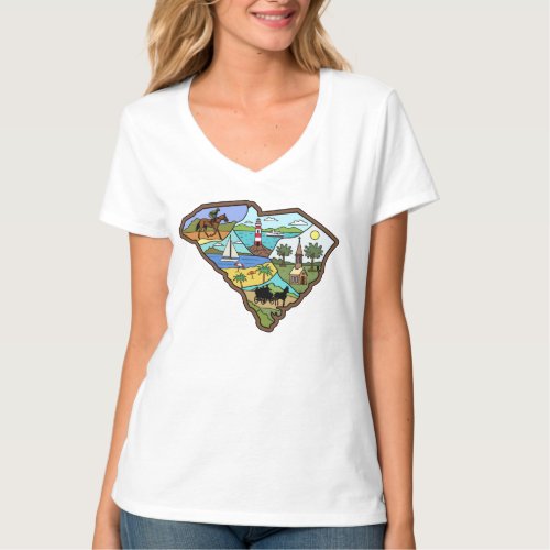 Charleston Columbia South Carolina Myrtle Beach T_Shirt