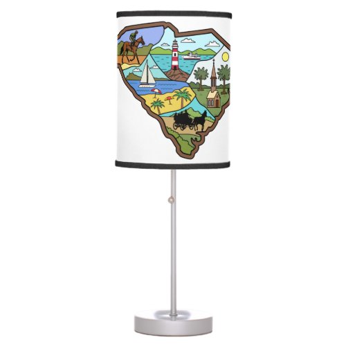 Charleston Columbia South Carolina Myrtle Beach Table Lamp