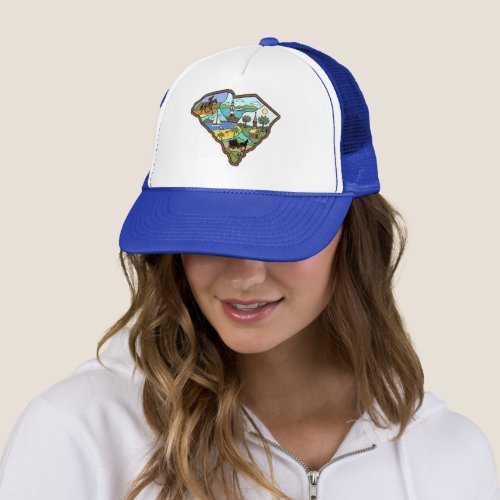 Charleston Columbia South Carolina Myrtle Beach Trucker Hat