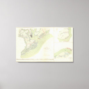 Charleston defenses, Belmont battlefield Canvas Print