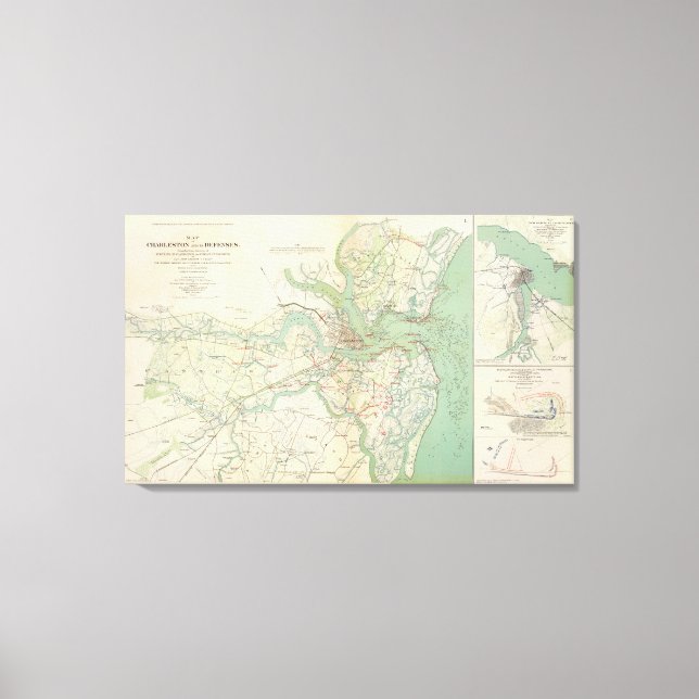 Charleston, defenses canvas print (Front)