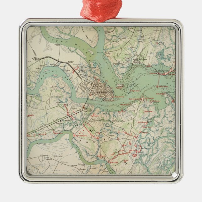 Charleston, defenses metal ornament (Front)