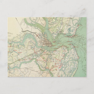 Charleston, defenses postcard