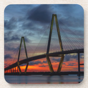 Charleston Fire Like Sunset Beverage Coaster