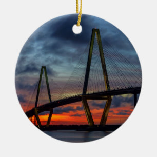 Charleston Fire Like Sunset Ceramic Ornament