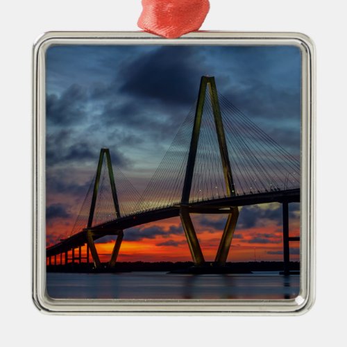 Charleston Fire Like Sunset Metal Ornament