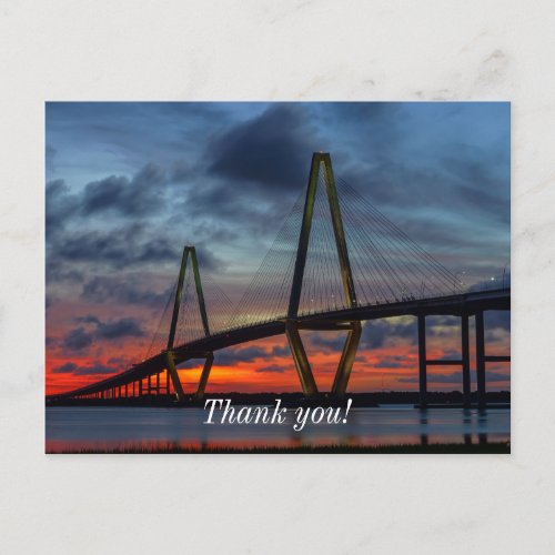 Charleston Fire Like Sunset Postcard