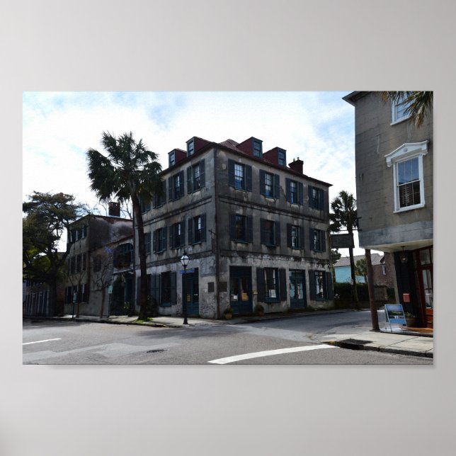 Charleston French Quarter ARt Gallery Poster (Front)