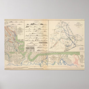 Charleston Harbor, Army of the Potomac operations Poster