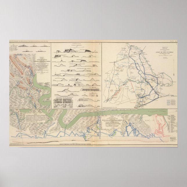 Charleston Harbor, Army of the Potomac operations Poster (Front)