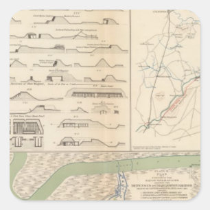 Charleston Harbor, Army of the Potomac operations Square Sticker
