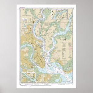 Charleston Harbor Nautical Chart 11524