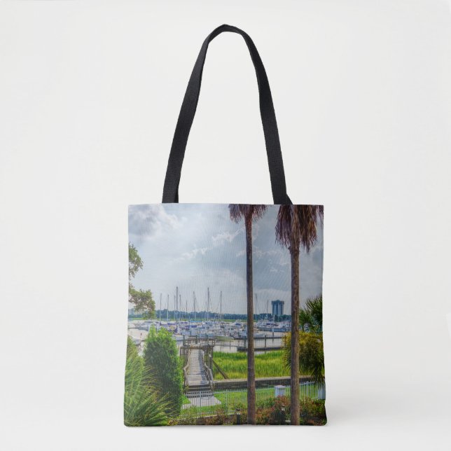 Charleston Harbor Tote Bag (Front)