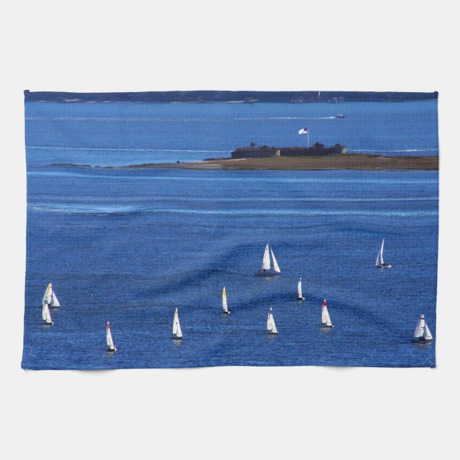 Charleston Harbor Towel (Horizontal)