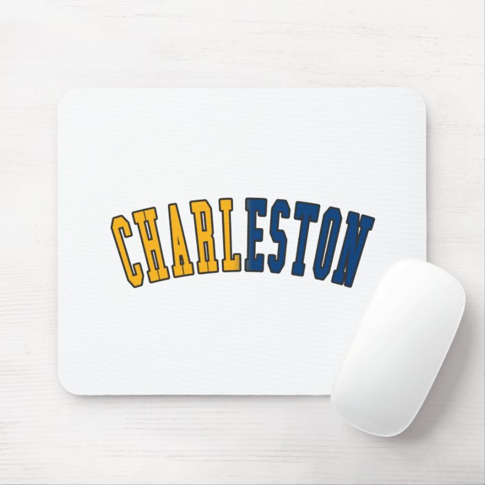 Charleston in West Virginia State Flag Colors Mousepad