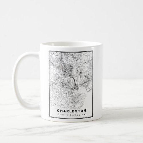 Charleston Map Coffee Mug