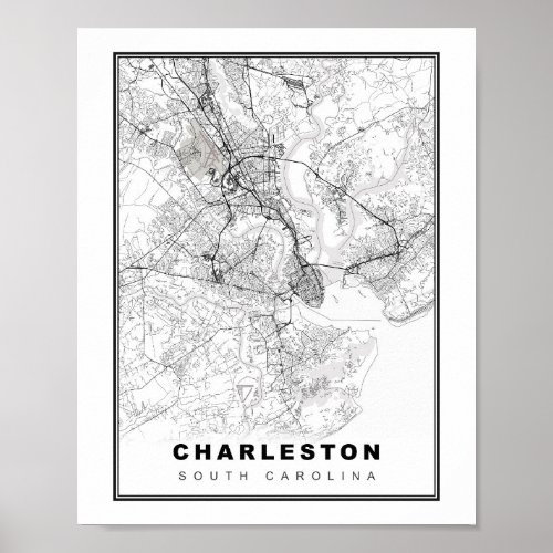 Charleston Map Poster