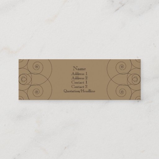 Customizable Charleston - Milk Chocolate Business Cards