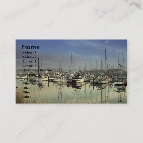 Charleston, OR Harbor Business Card