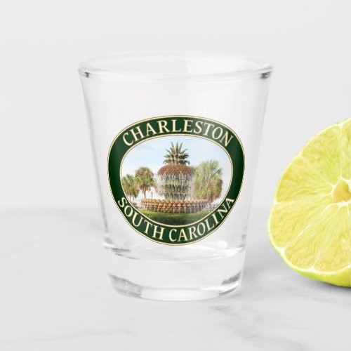 Charleston Pineapple Fountain South Carolina Shot Glass
