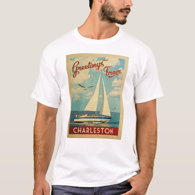 Charleston Sailboat T-shirt – Vintage Retro