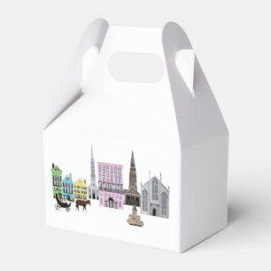 Charleston SC City Rainbow Row Favor Boxes