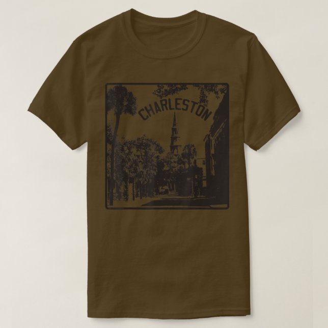 Charleston, SC French Quarter St  T-Shirt (Design Front)