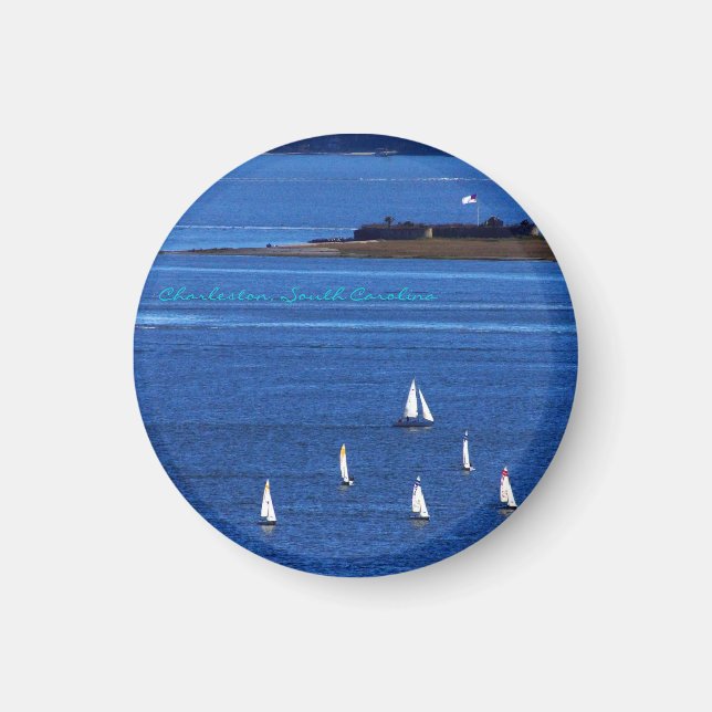 Charleston, SC Harbor Magnet (Front)