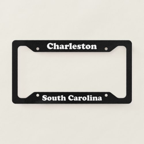 Charleston SC License Plate Frame