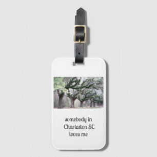 Charleston SC Love Luggage Tag
