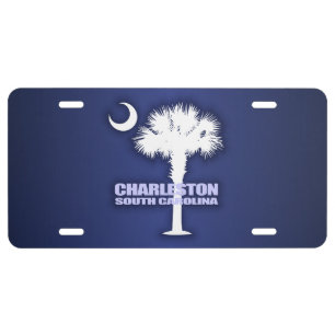 Charleston SC (Palmetto & Crescent) License Plate