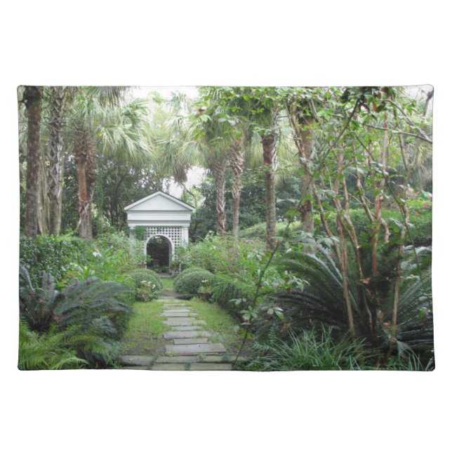 Charleston SC Palmettos Garden & Gazebo Placemats (Front)