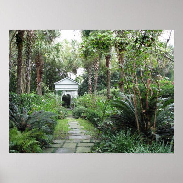 Charleston SC Palmettos Garden & Gazebo Poster