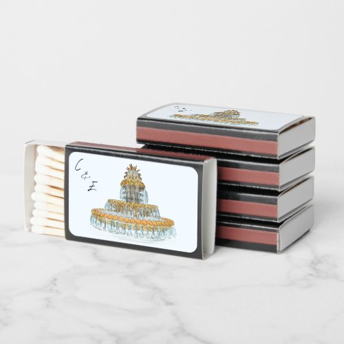 Charleston SC Perfect for Wedding Favors  Matchboxes