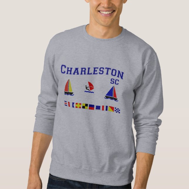 Charleston SC Signal Flags Sweatshirt (Front)
