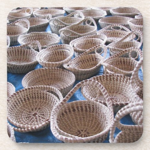 Charleston SC Sweetgrass Baskets Cork Coasters