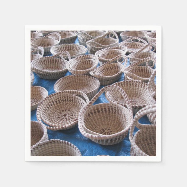 Charleston SC Sweetgrass Baskets Napkins (Front)