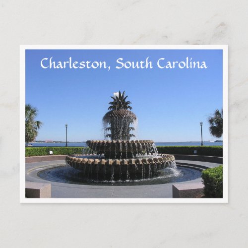 Charleston SC Waterfront Park Fountain Post Card