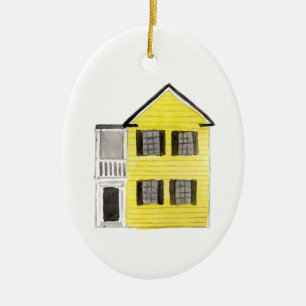 Charleston Single House Ornament