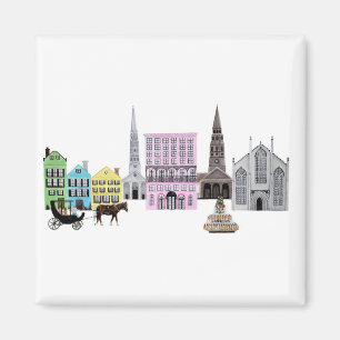 charleston skyline magnet