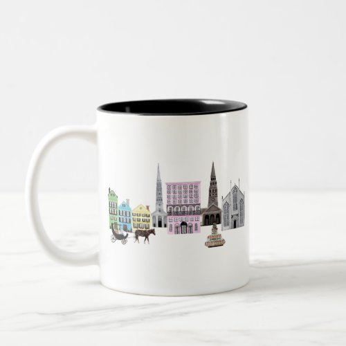 charleston skyline Two_Tone coffee mug