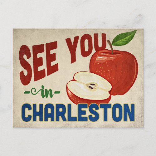 Charleston South Carolina Apple _ Vintage Travel Postcard