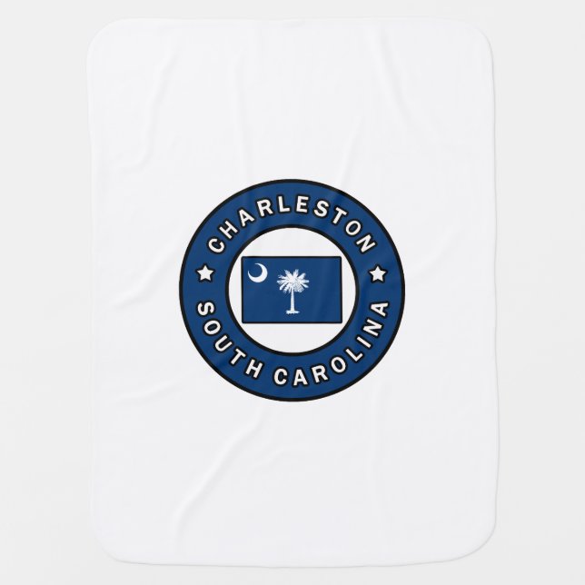 Charleston South Carolina Baby Blanket (Front)