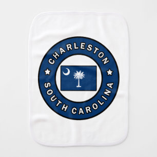 Charleston South Carolina Baby Burp Cloth