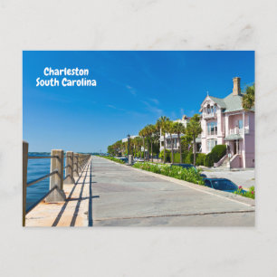 Charleston, South Carolina Beautiful Beach, Pier Postcard