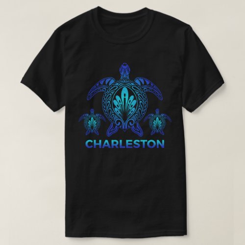Charleston South Carolina Blue Turtle Souvenirs T_Shirt