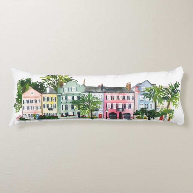 Charleston South Carolina Body Pillow (Front)
