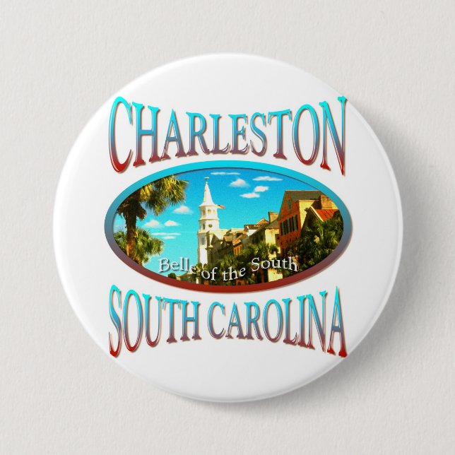 Charleston South Carolina Button (Front)