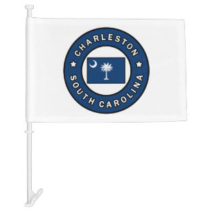 Charleston South Carolina Car Flag